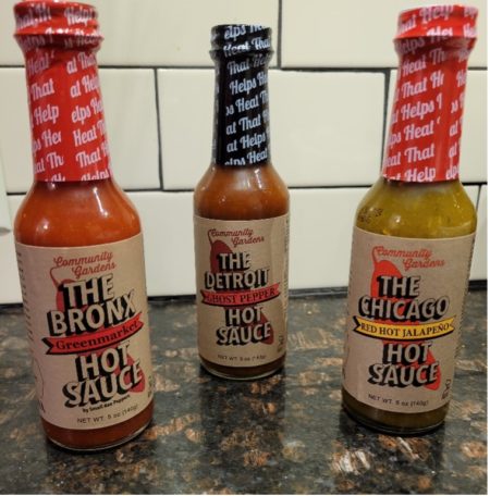 three (3) bottles of small axe peppers hot sauce for the purpose of reviewing these flavors and product